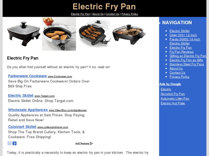 www.electricfrypan.net