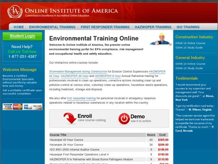 www.environmentaltrainingonline.com