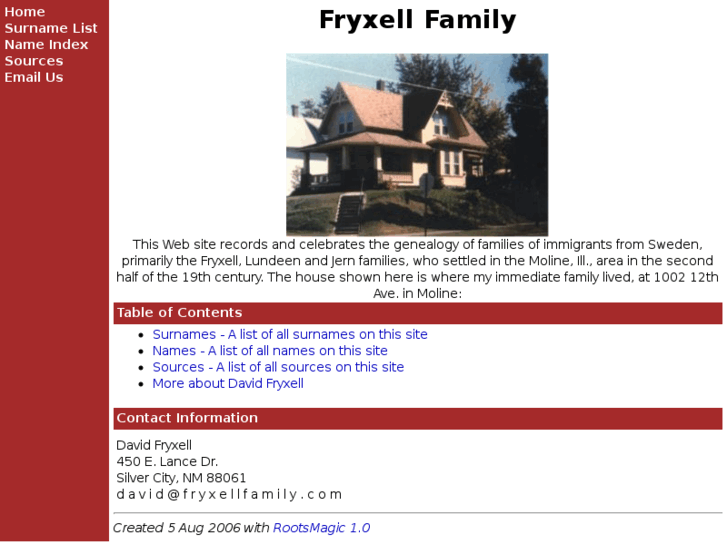 www.fryxellfamily.com