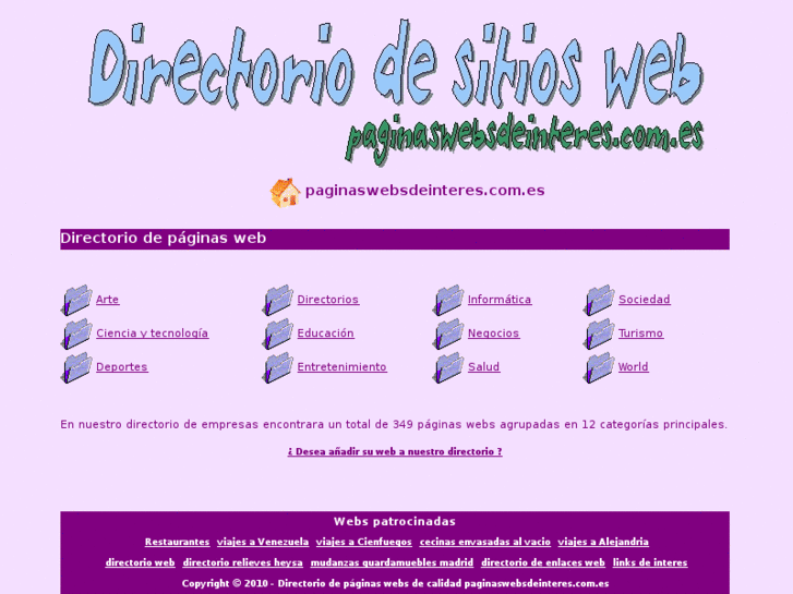 www.paginaswebsdeinteres.com.es