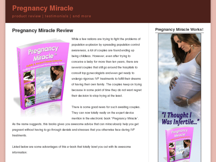 www.pregnancymiraclex.com