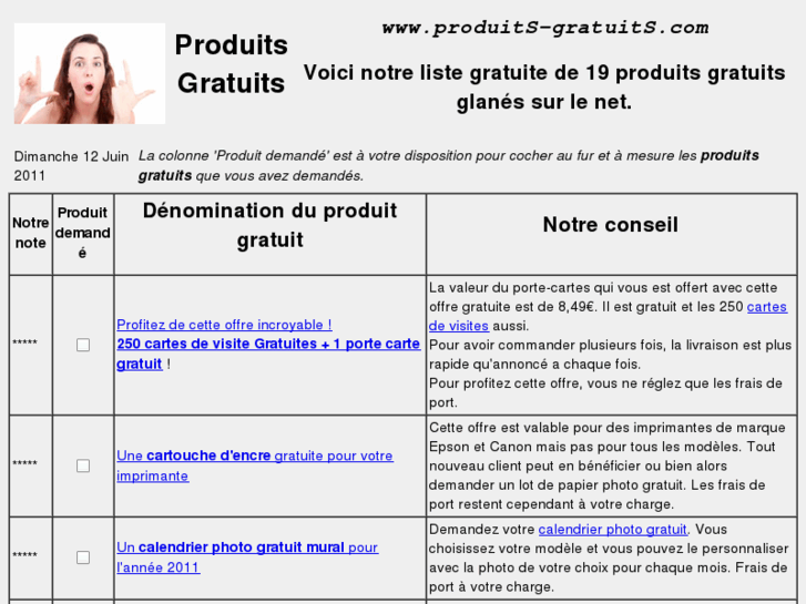 www.produits-gratuits.com