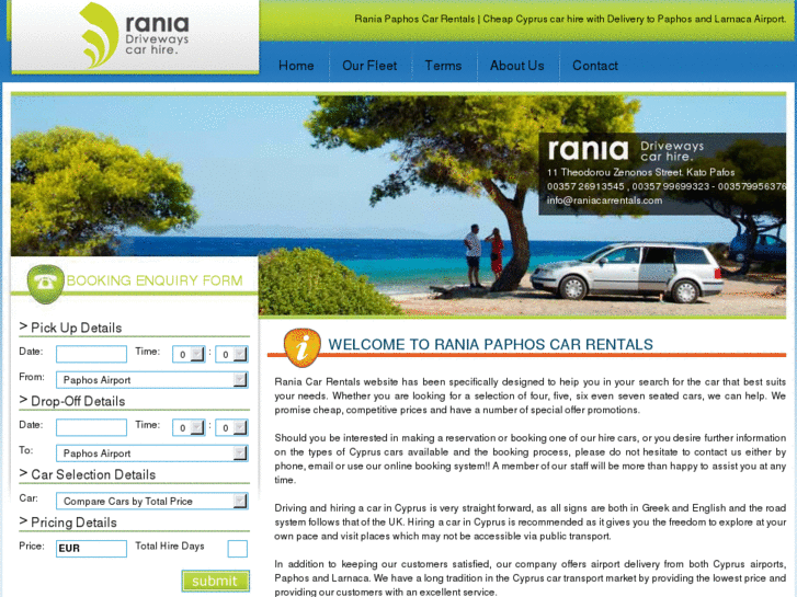 www.raniacarrentals.com