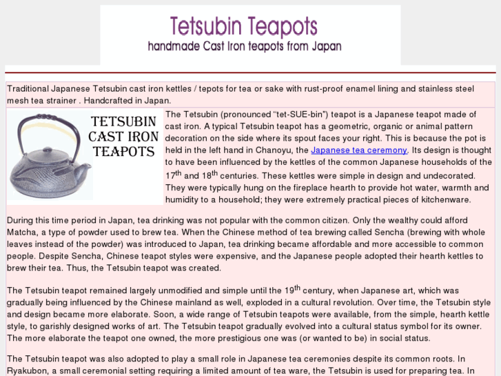 www.tetsubinteapot.com