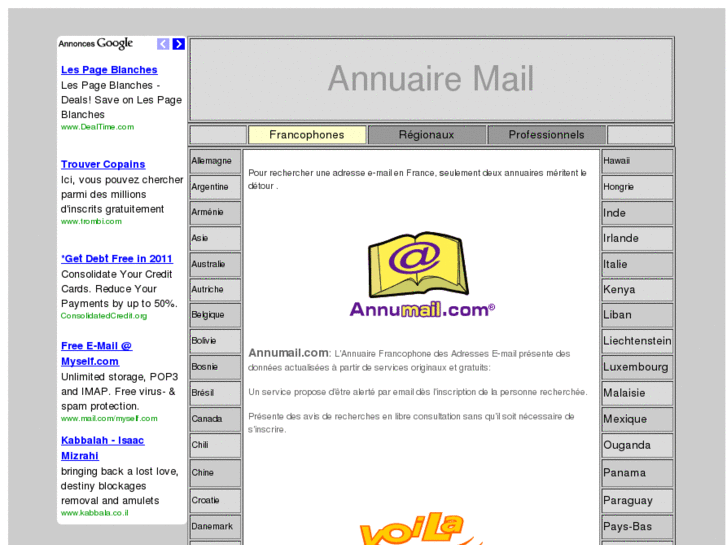 www.annuairemail.com