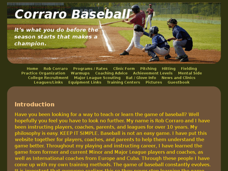 www.corrarobaseball.com