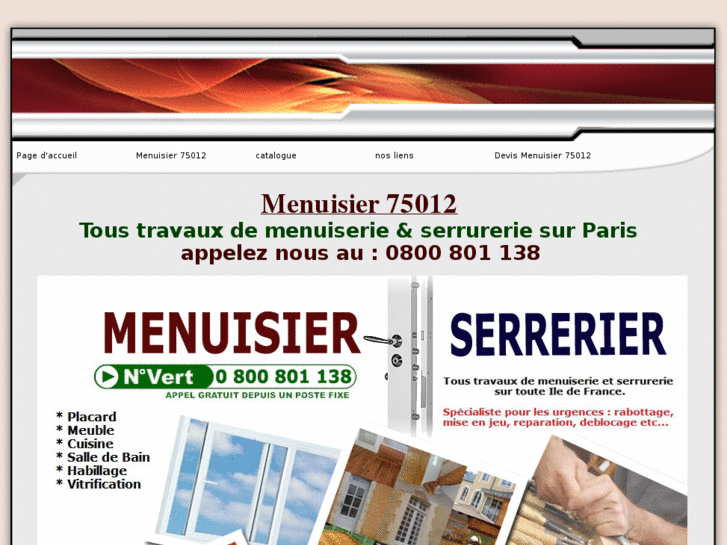 www.menuisier75012.net