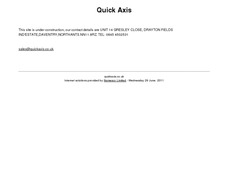 www.quickaxis.co.uk