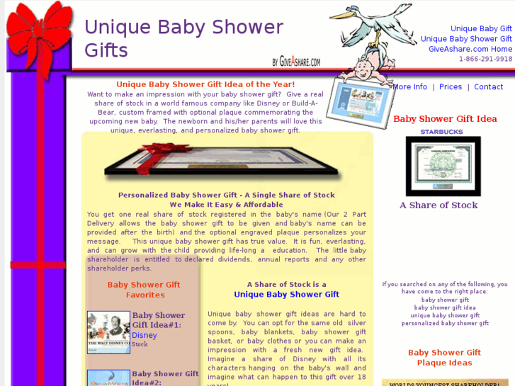 www.uniquebabyshowergift.com