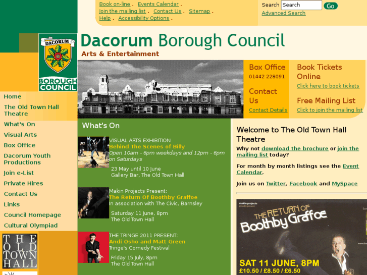 www.oldtownhall.co.uk