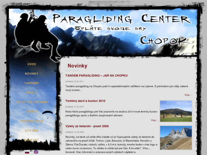 www.paraglidingcenter.sk