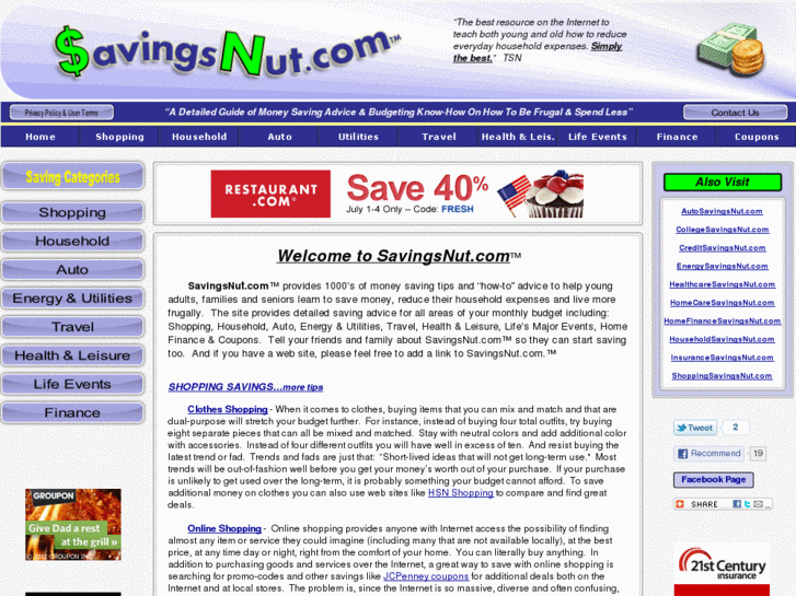 www.savings-nut.com