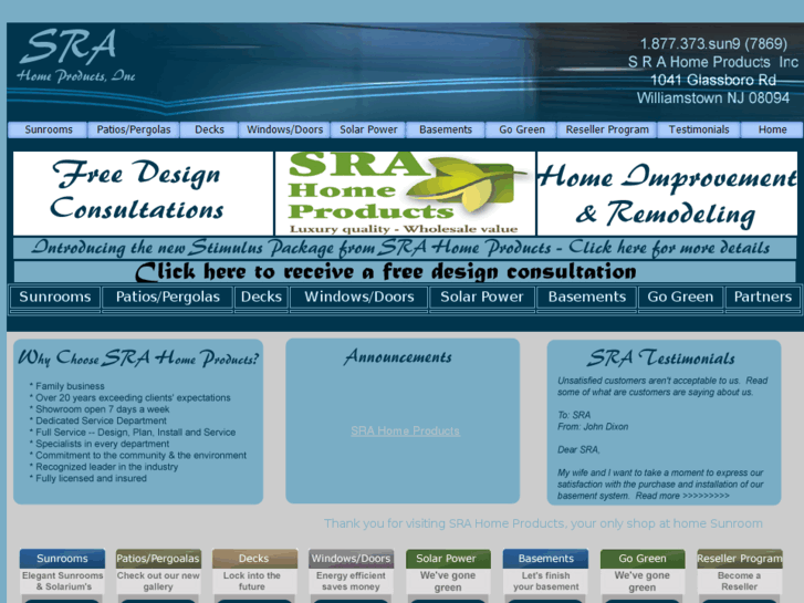 www.srahomeproducts.com