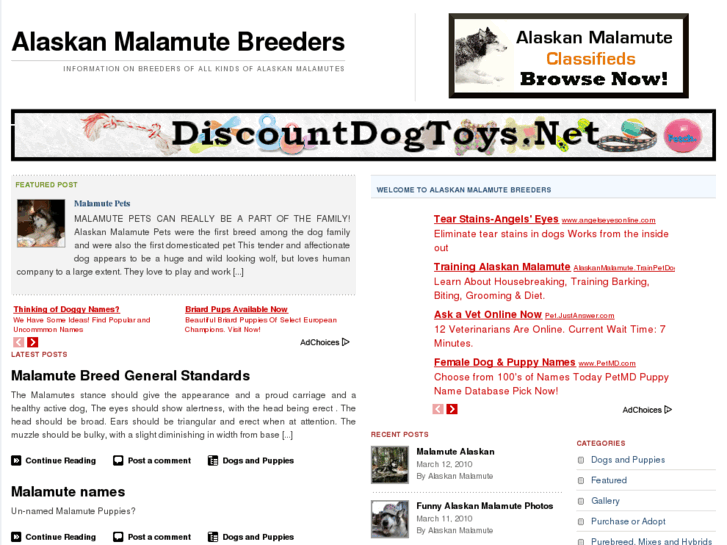 www.alaskanmalamutebreeders.net