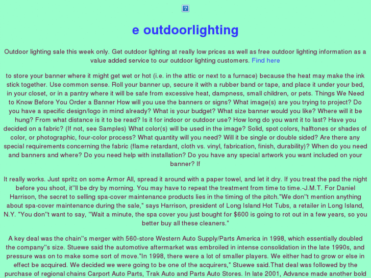 www.e-outdoorlighting.com