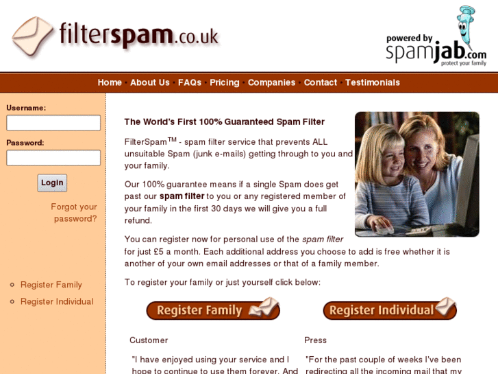 www.filterspam.co.uk