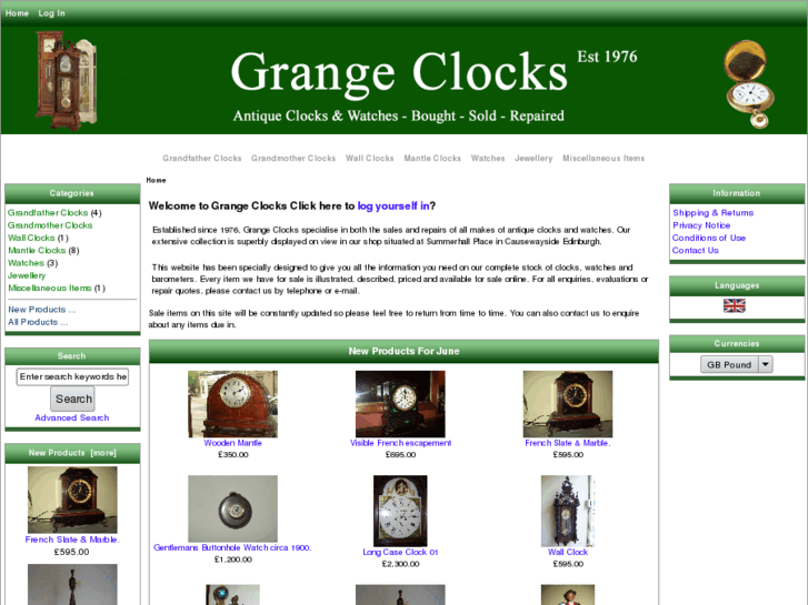 www.grangeclocks.com