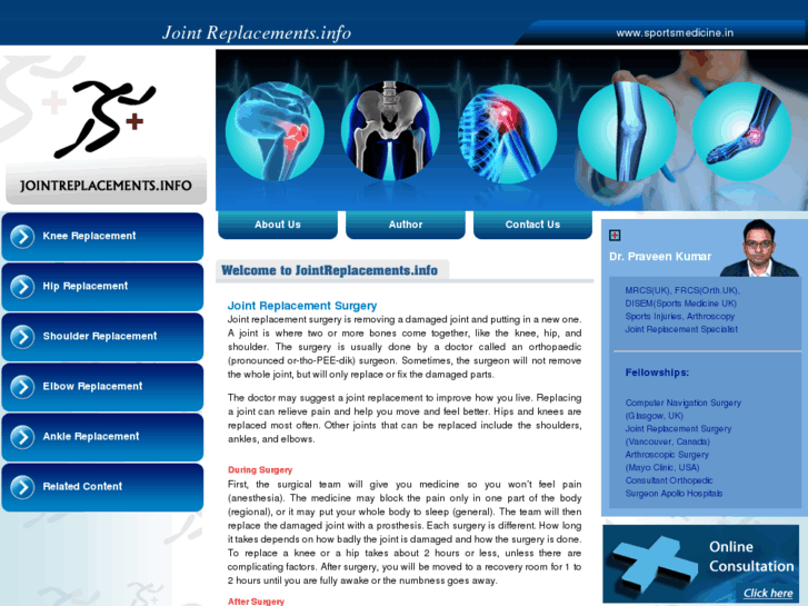 www.jointreplacements.info