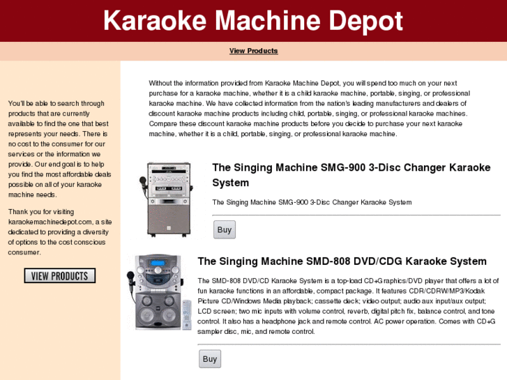 www.karaokemachinedepot.com