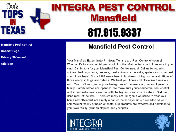 www.mansfieldpestcontrol.net