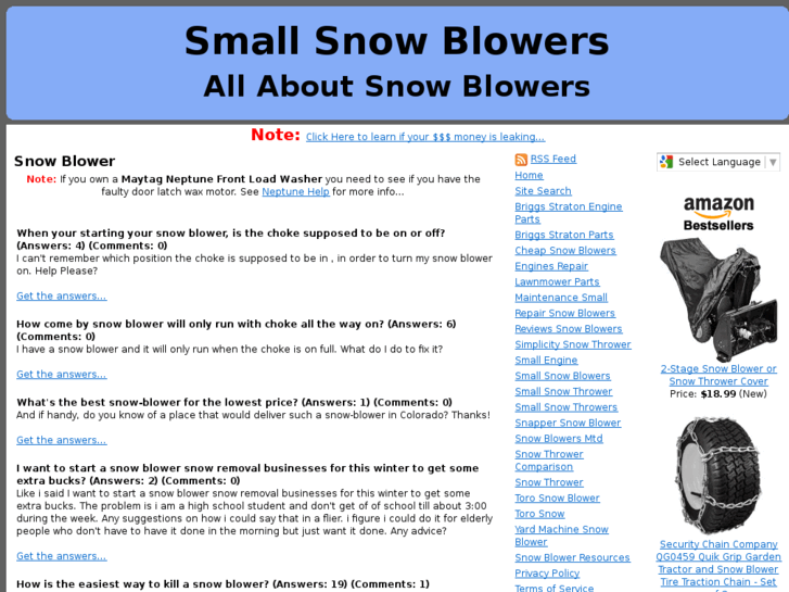 www.smallsnowblowers.com