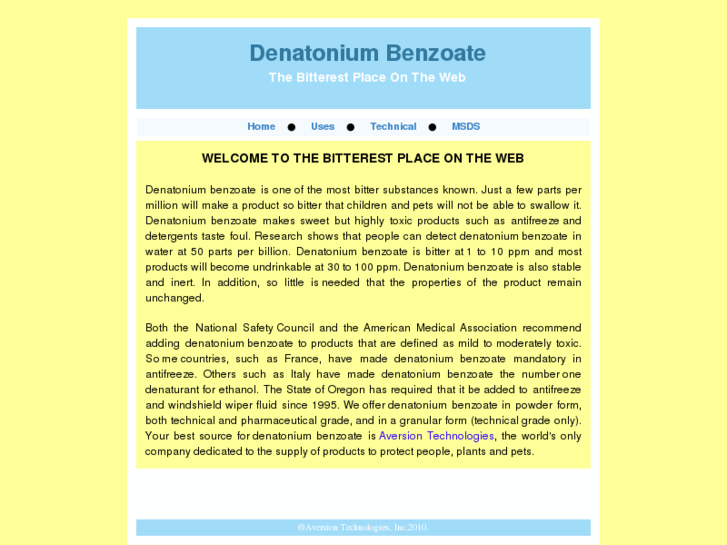 www.denatonium-benzoate.com