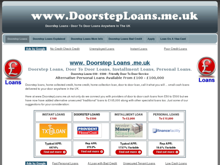 www.doorsteploans.me.uk