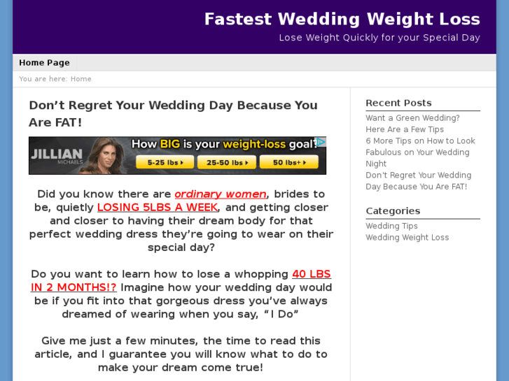 www.fastestweddingweightloss.com