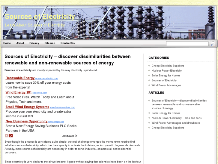www.sourcesofelectricity.org