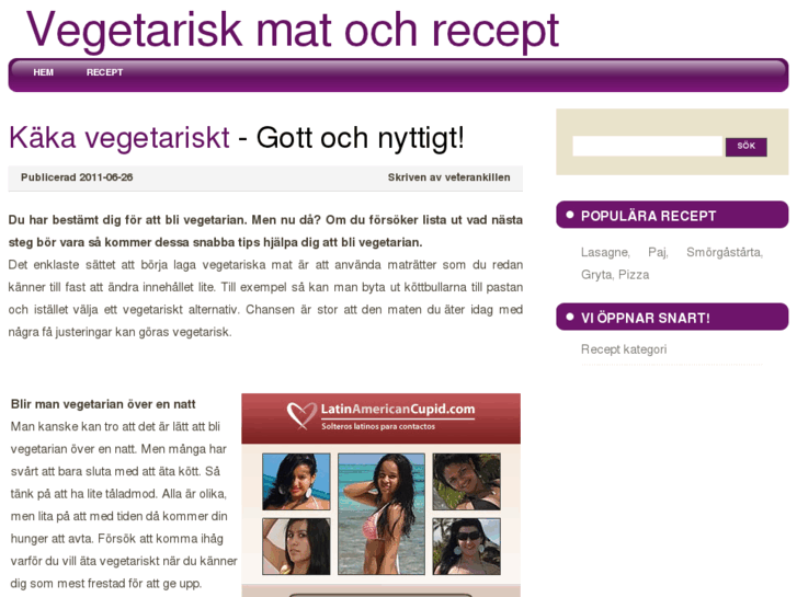 www.vegetariskt.se