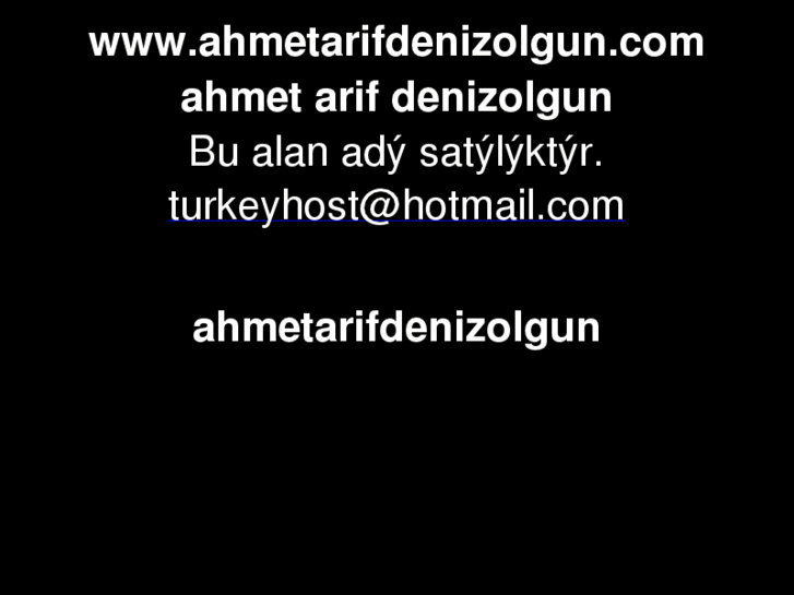 www.ahmetarifdenizolgun.com