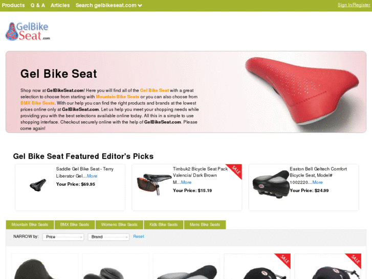 www.gelbikeseat.com