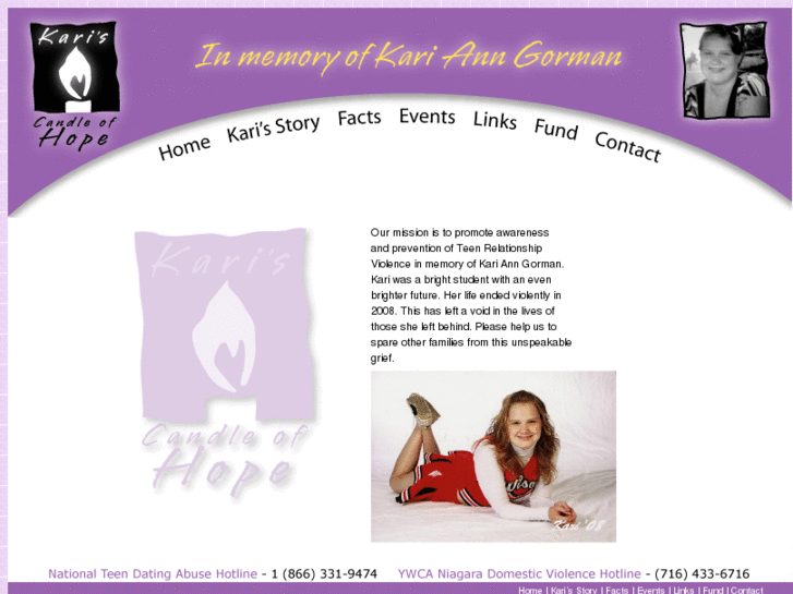 www.kariscandleofhope.org