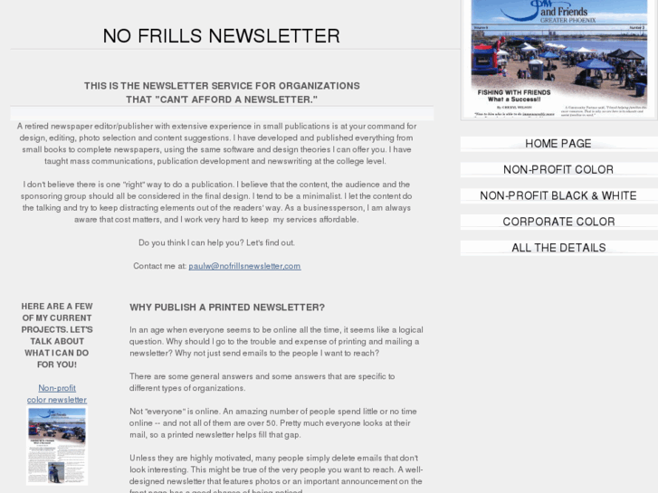 www.nofrillsnewsletter.com