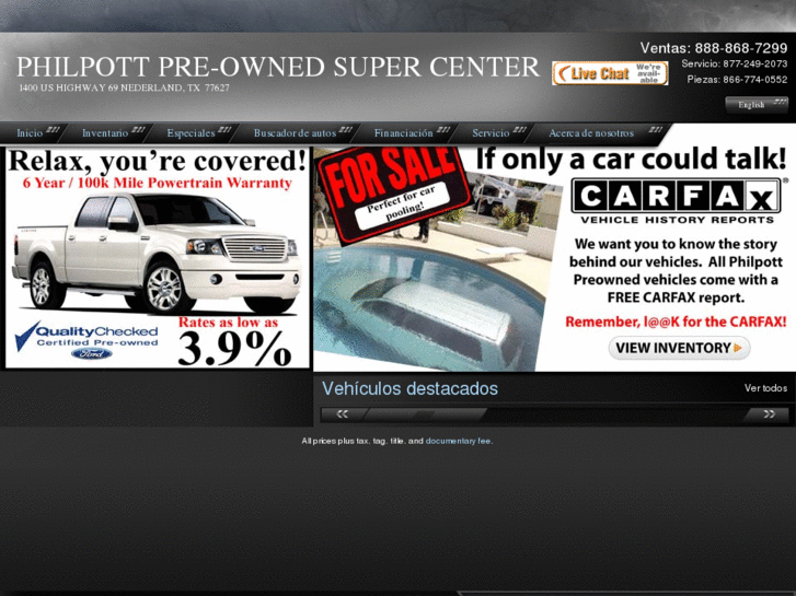 www.philpottpreowned-espanol.com