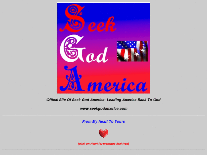 www.seekgodamerica.com