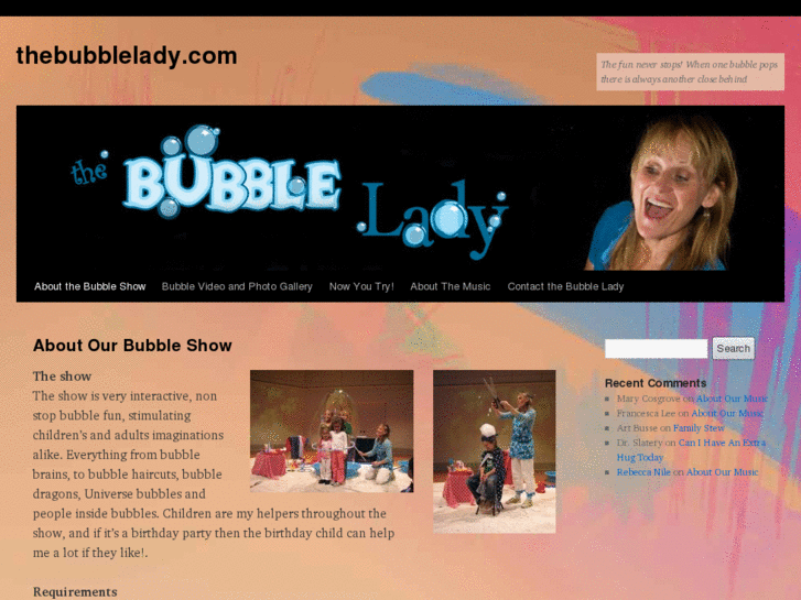 www.thebubblelady.com