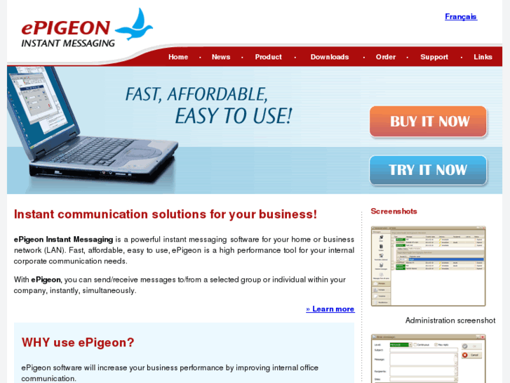 www.epigeon-instant-messaging.com