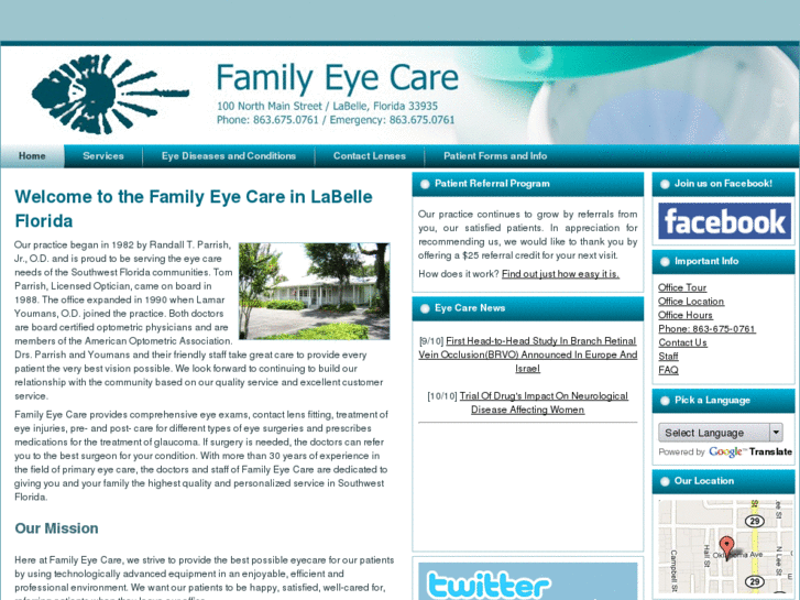 www.familyeyecarelabelle.com