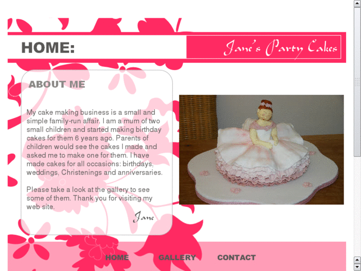 www.janespartycakes.com