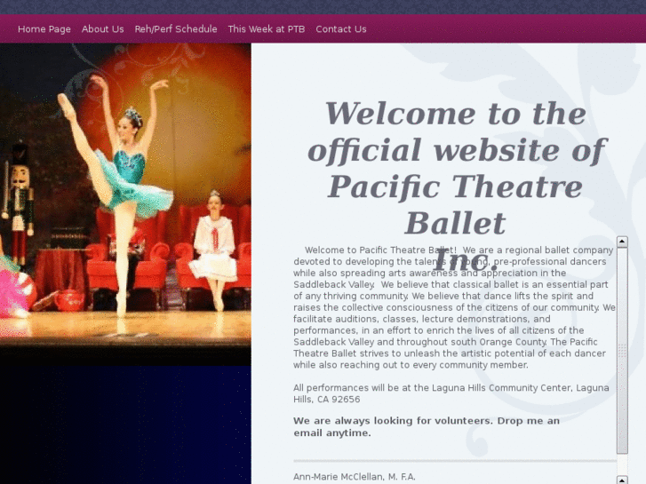 www.pacifictheatreballet.com