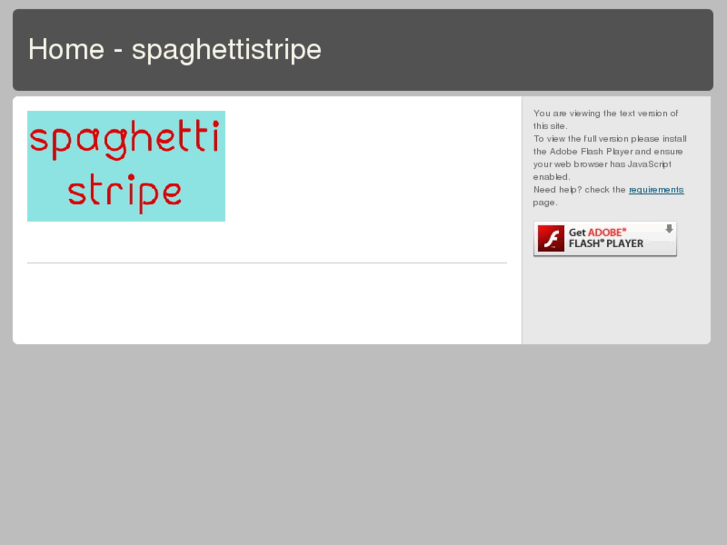 www.spaghettistripe.com