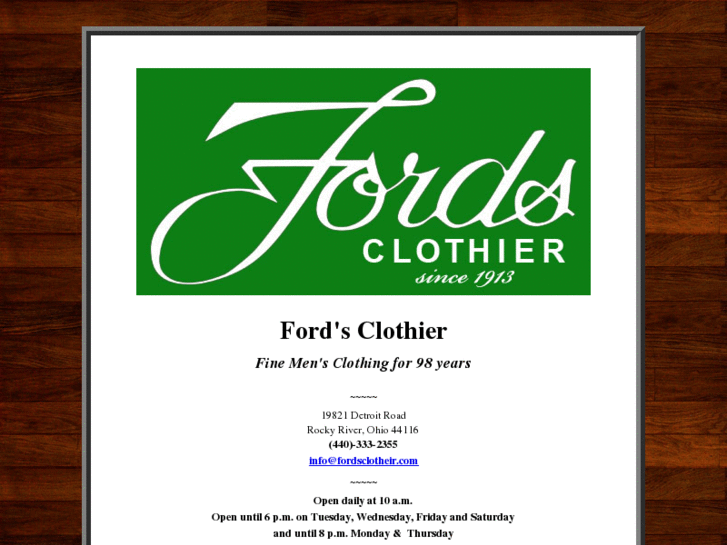 www.fordsclothier.com