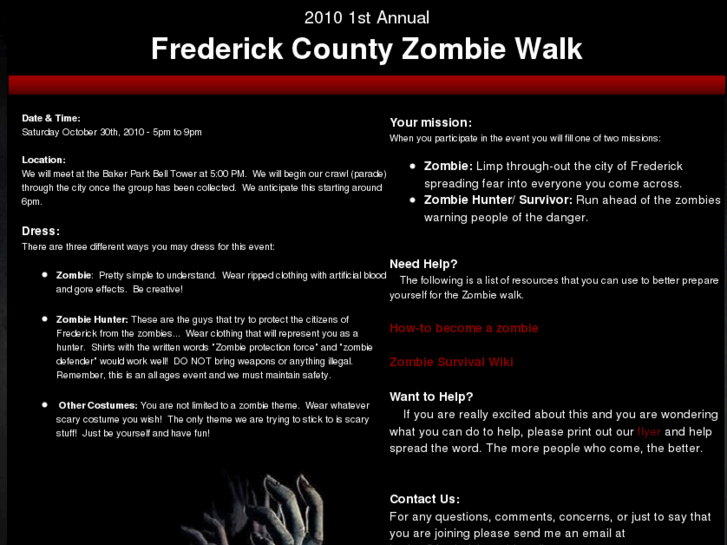 www.frederickzombiewalk.com