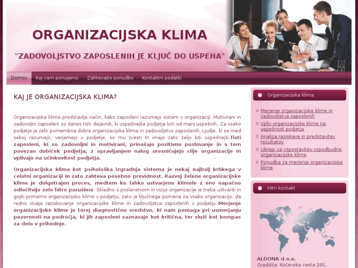 www.organizacijskaklima.si