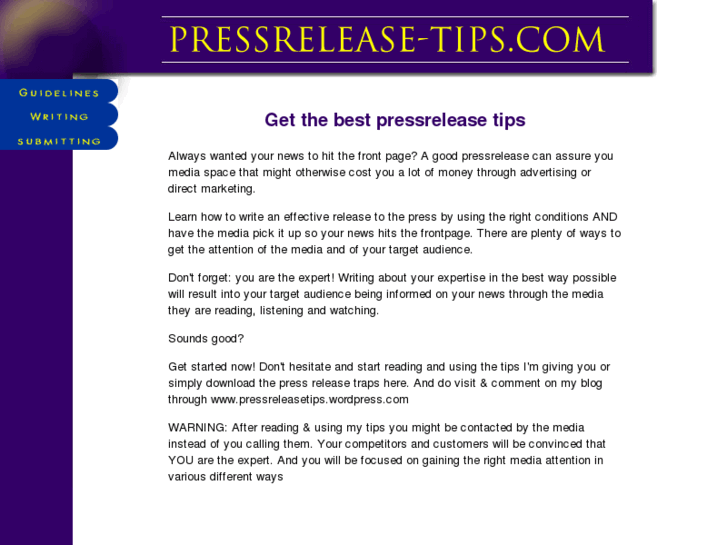 www.pressrelease-tips.com