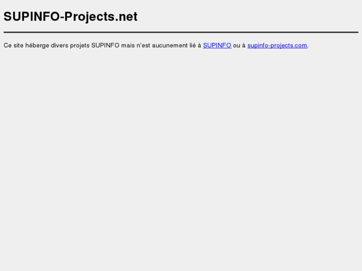 www.supinfo-projects.net
