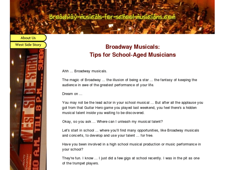 www.broadway-musicals-for-school-musicians.com