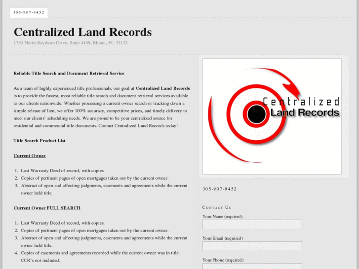 www.centralizedlandrecords.com