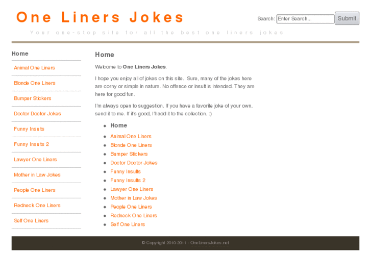 www.onelinersjokes.net